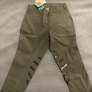 NWT Dublin Prime Knee Patch Riding Breechers Size 30 Gray